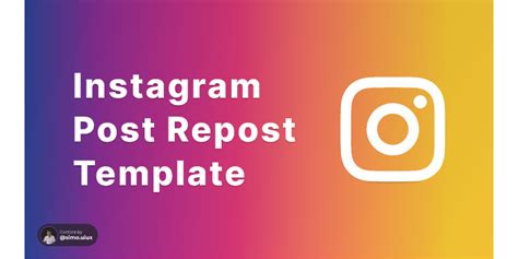 free Instagram repost template